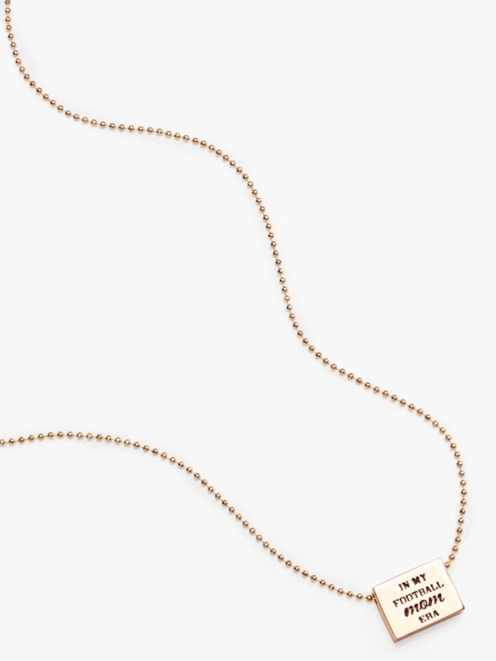 Nwt Maurices Rose Gold 'In My Football Mom Era' Pendant Necklace